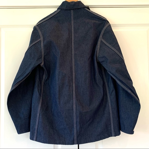 Carhartt Vintage Denim Chore Coat Jacket Size 42 USA Union Made 1980s Excellent! - Picture 4 of 11
